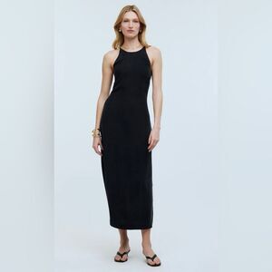 Madewell Crisscross Midi Slip Dress in Cupro-Blend